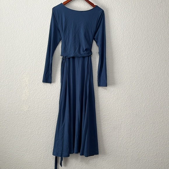Peruvian Connection Fonteyn Indigo Wrap Dress - Picture 8 of 14